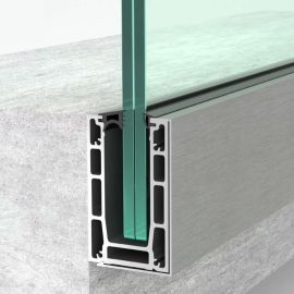 Profil de Sol en U pour Garde-Corps Verre 1KN-VETROMOUNT BOHLE
