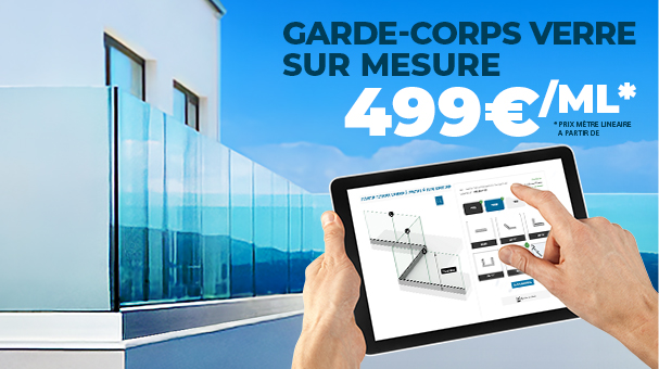 garde corps en verre sur mesure 