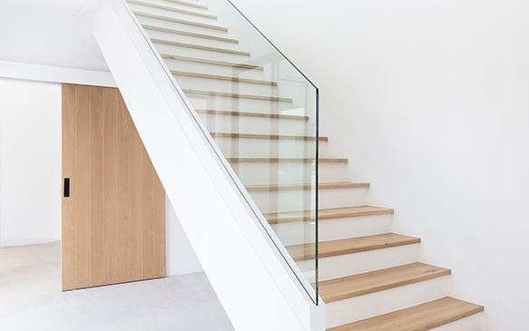 garde corps en verre escalier design